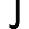 CARACTERE LETTRE ( J ) STYLE AUTO SACHET DE 10