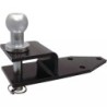 CHAPE D'ATTELAGE MIXTE AVEC ROTULE POUR MICRO TRACTEUR LG275MM