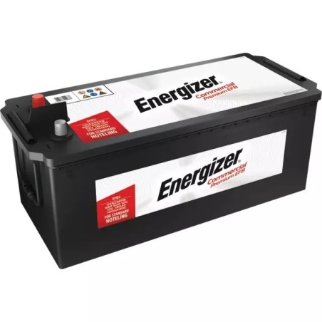 BATTERIE EFB2 12V 180AH 1000A + A GAUCHE SUR LARGEUR EFB ENERGIZER COMMERCIAL