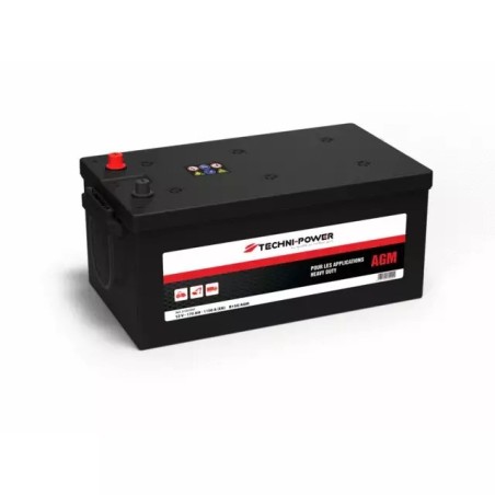 BATTERIE B15G-AGM 12V 170AH 1100A EN + A GAUCHE TECHNI-POWER