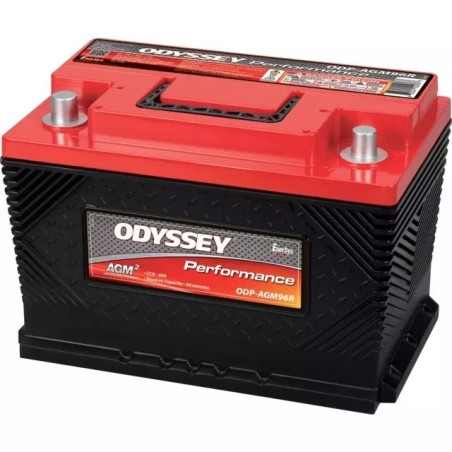 BATTERIE 12V 52AH 600A + A DROITE ODYSSEY ODP-AGM96R (96R600)
