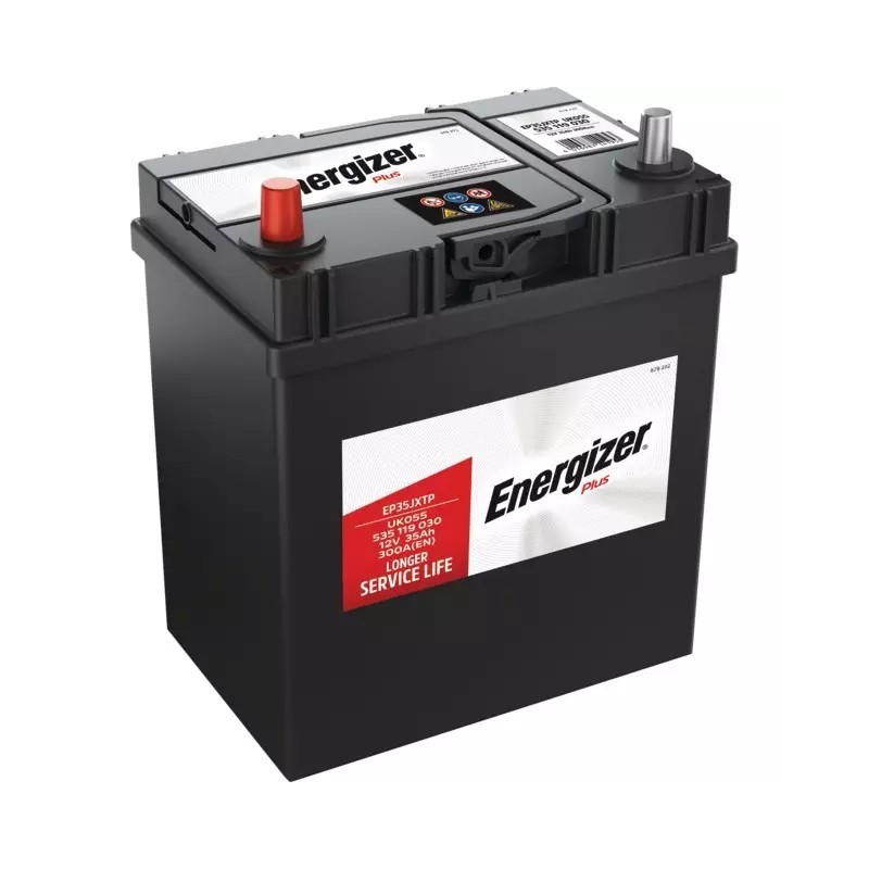 BATTERIE EP35JXTP 12V 35AH 300A EN + A GAUCHE ENERGIZER PLUS